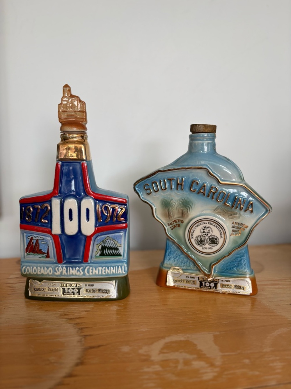 Vintage Jim Beam Commemorative Decanters